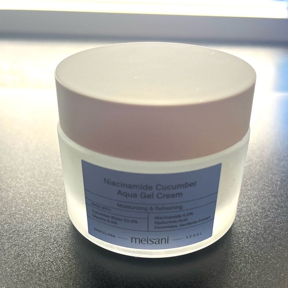 Meisani Niacinamide Cucumber Aqua Gel Cream, a 50ml hydrating facial moisturizer